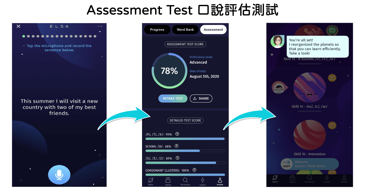 ELSA-您的個人AI英文口說教練_Assessment-Test-口說評估測試