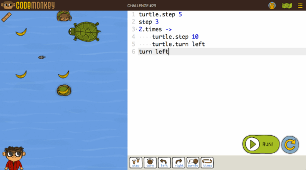 CodeMonkey 兒童程式設計平台_Coding Adventure Challenge 29