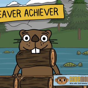 CodeMonkey系列-Beaver Achiever (入門，拖曳式積木塊學習)